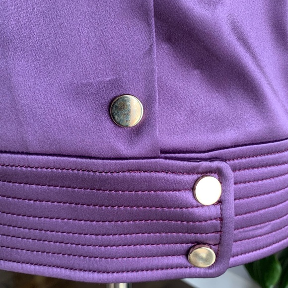 Koshka Mashka Paris blazer in a metallic purple silk size 36 - Picture 4 of 6